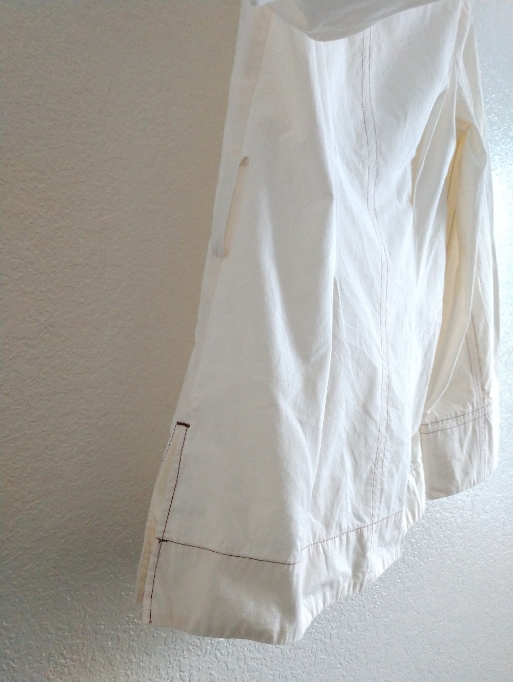 Topshop Cream White Tunic Top Fitted Peasant Size 0 Chest 28" - Picture 2 of 9